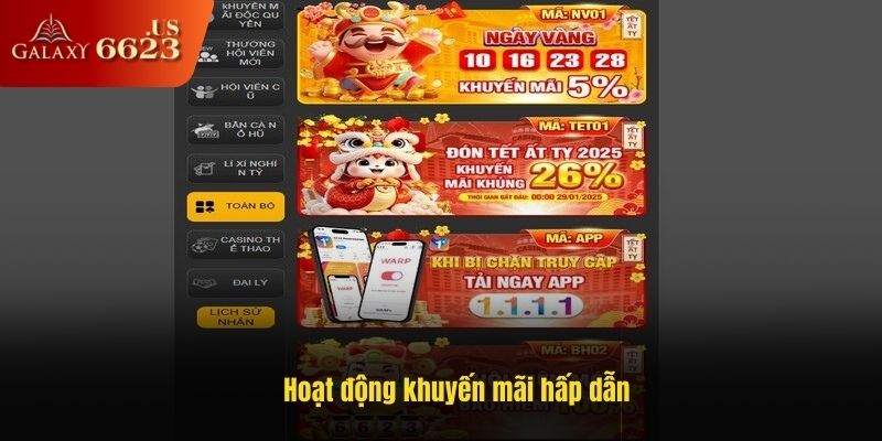 Hoạt động khuyến mãi hấp dẫn