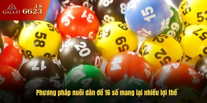 Phương pháp nuôi dàn đề 16 số mang lại nhiều lợi thế